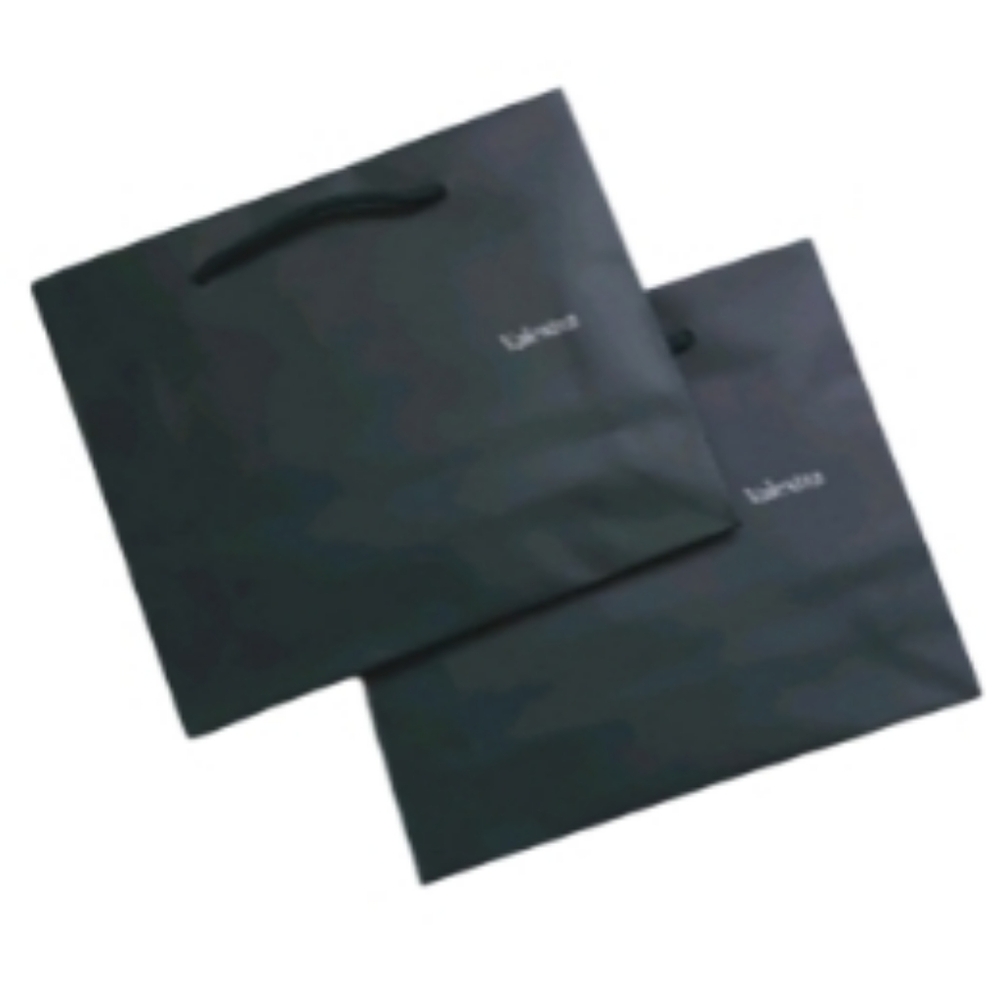 VALEXTRA dark green paper shopping gift bag bundle
